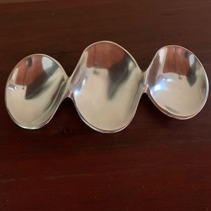 Silver Metal Divided Dish